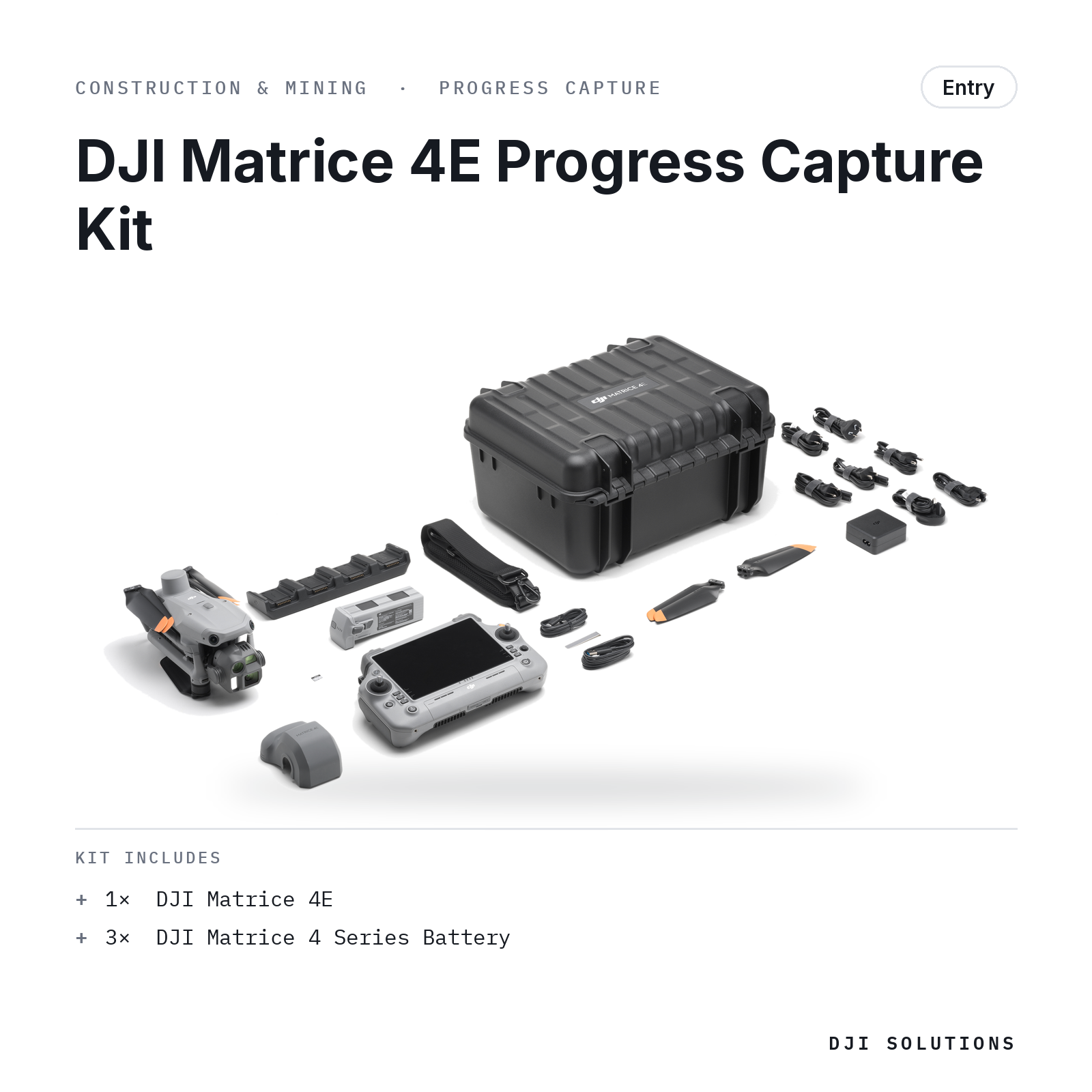 DJI Matrice 4E Progress Capture Kit — kit contents graphic